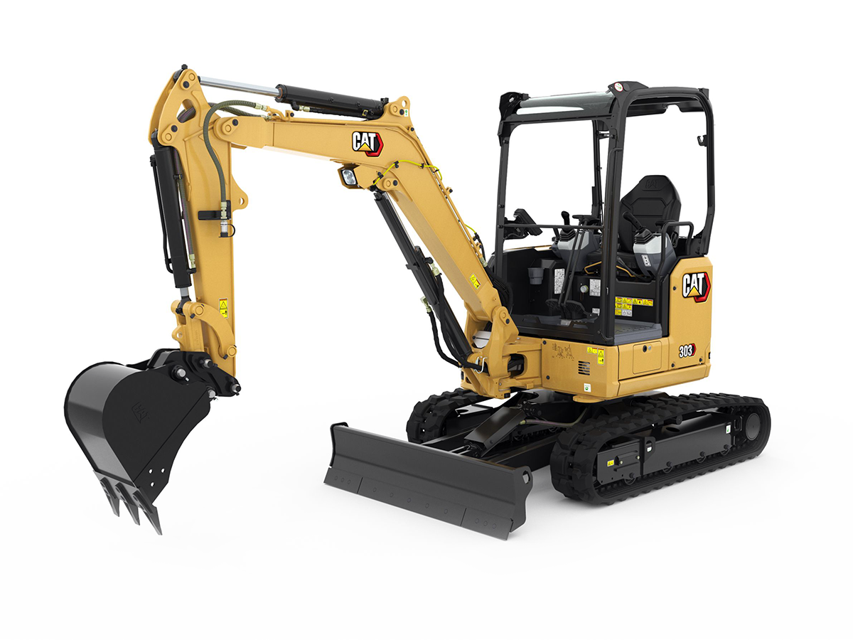 303 CR , мини багер,  Машини CAT, Eltrak, Верижни багери