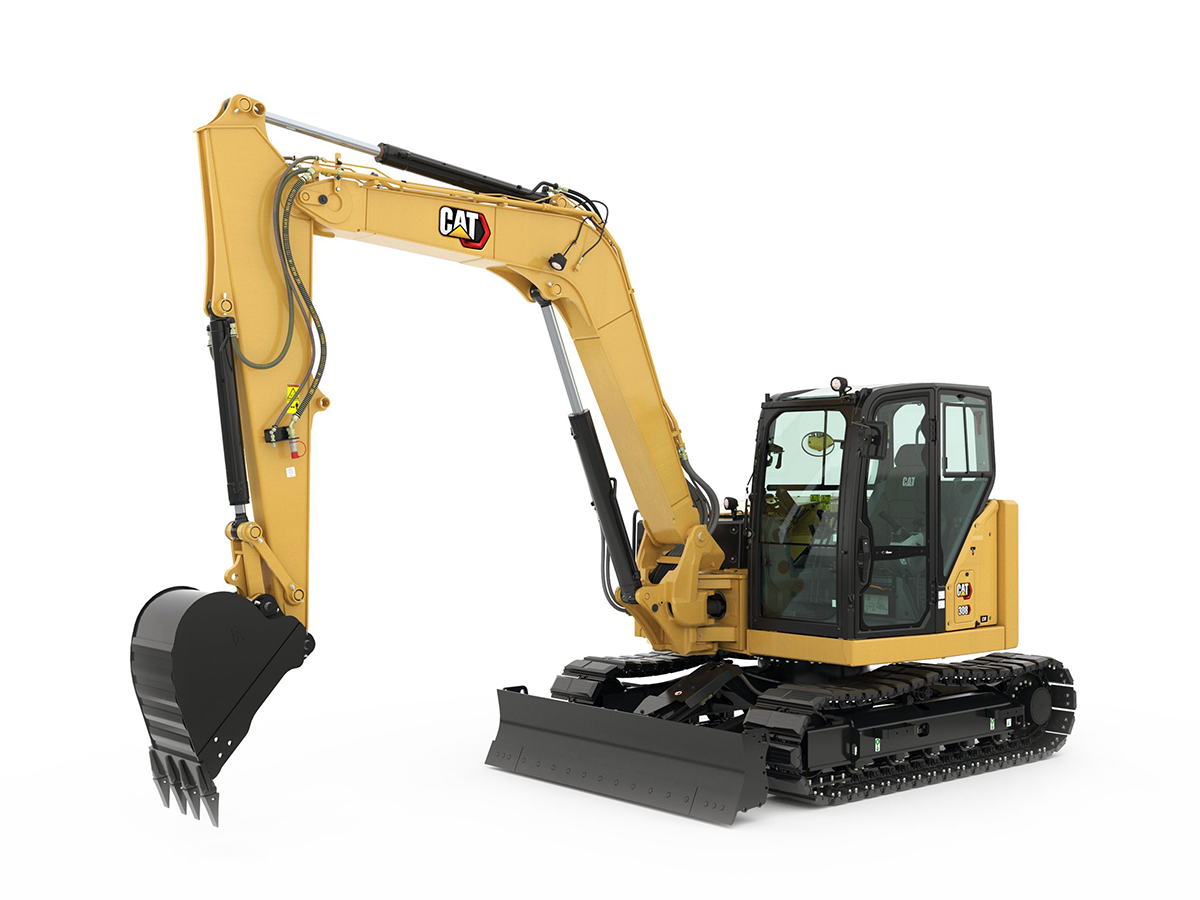 308 CR, мини багер,  Машини CAT, Eltrak, Верижни багери, 309 CR