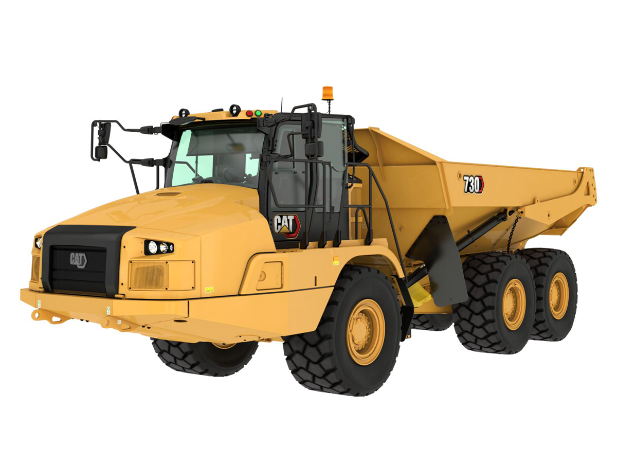 730, Камиони с шарнирна рама, Машини CAT, Eltrak, камиони Caterpillar