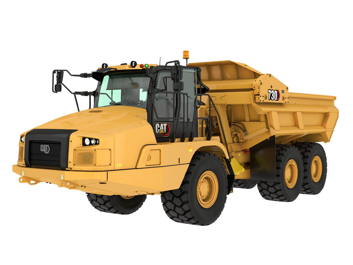 730EJ, Камиони с шарнирна рама, Машини CAT, Eltrak, камиони Caterpillar