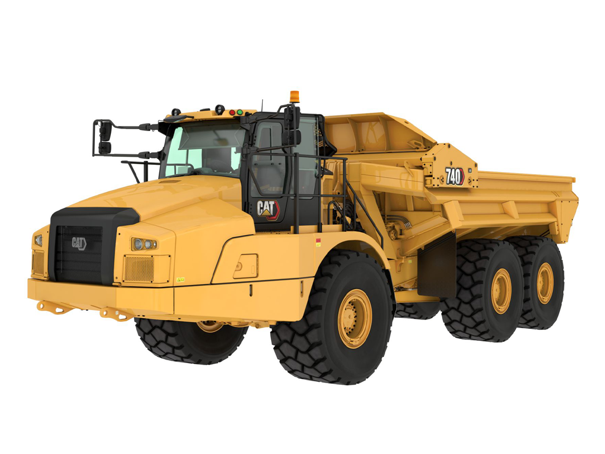 740EJ, Камиони с шарнирна рама, Машини CAT, Eltrak, камиони Caterpillar