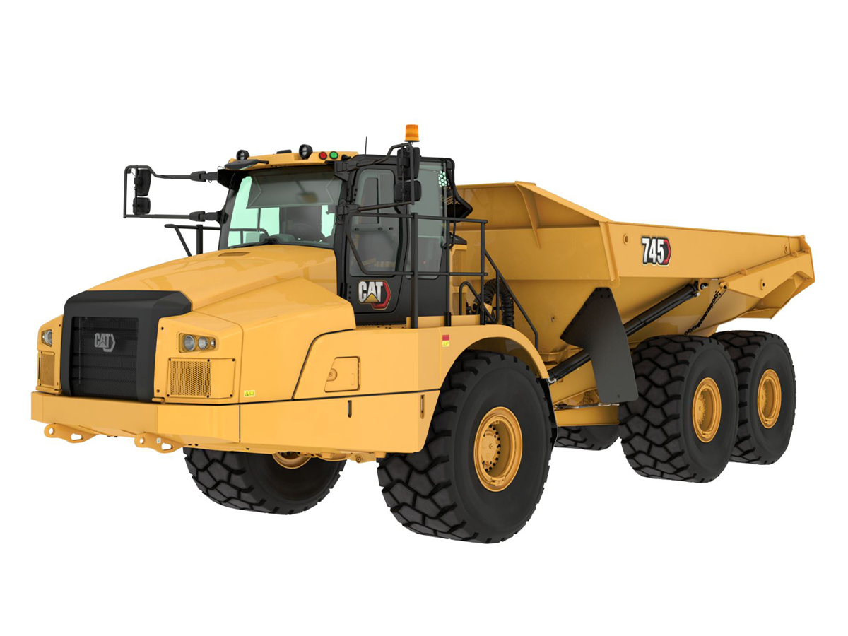 745, Камиони с шарнирна рама, Машини CAT, Eltrak, камиони Caterpillar