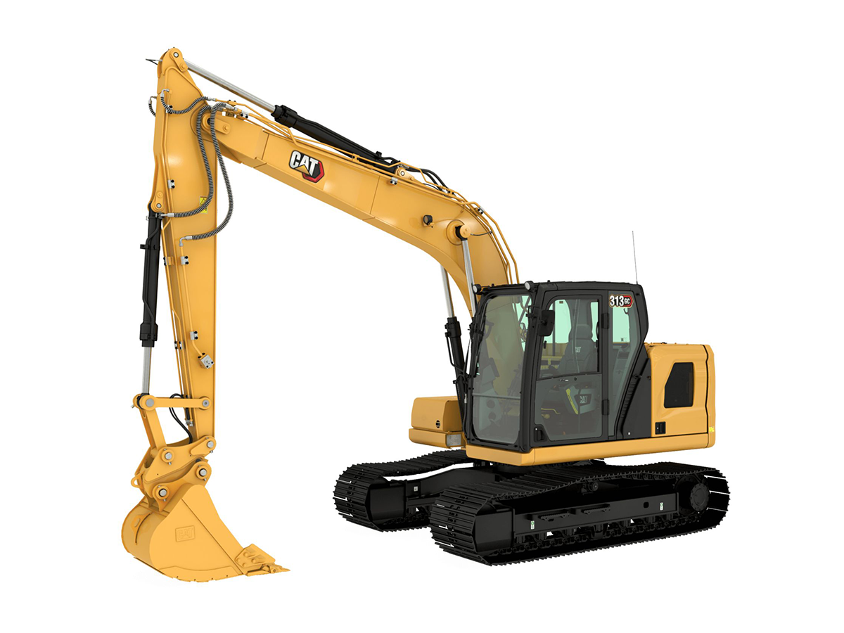 313 GC, Верижни багери, Малки багери, Машини CAT, cat 313 gc