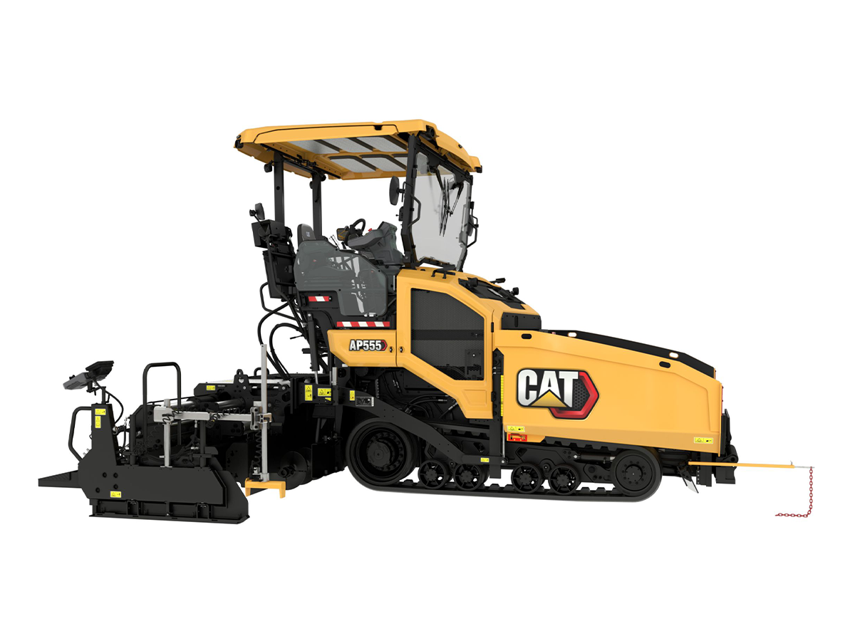 AP555, Асфалтополагач, Машини CAT, Пътностроителна техника, Елтрак България, AP555 Асфалтополагач, cat ap555